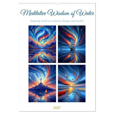 Meditative Wisdom of Water (Wall Calendar 2027 DIN A2 portrait), CALVENDO 12 Month Wall Calendar