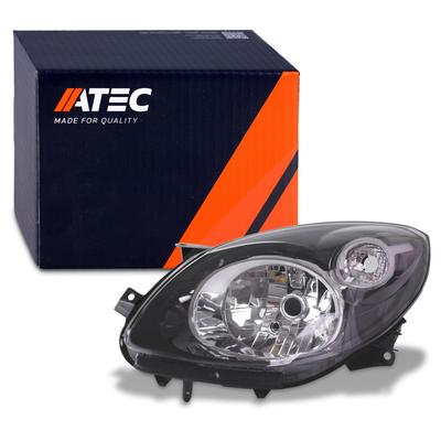Atec Scheinwerfer schwarz links H4 [Hersteller-Nr. 40792918] für Renault