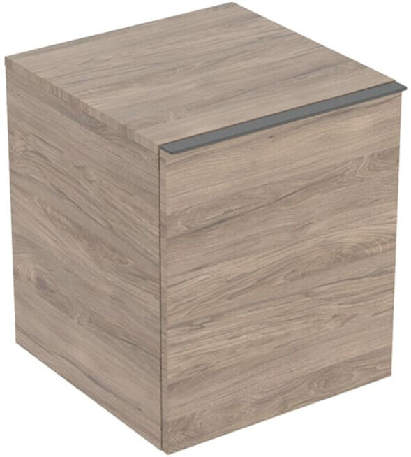 Geberit Armoire latérale Acanto 1 tiroir, 1 tiroir intérieur, L. 46 cm, Noyer (503010JR1)