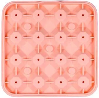 The Handy Homestead Diamond Ice Cube Tray Silicone Whiskey Ice Mold With Grid Box pink