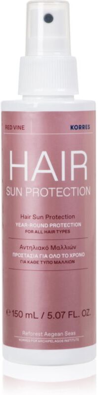 Korres Red Vine Sun Protection Schützender Spray für von der Sonne überanstrengtes Haar 150 ml