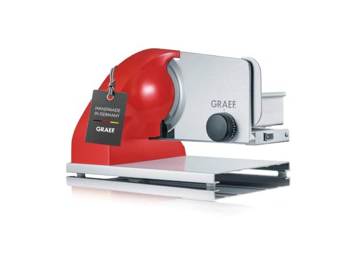 GRAEF ABSOLUTE Elektrischer Allesschneider, Made in Germany, Rot