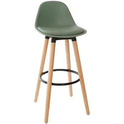 Atmosphera, Barhocker, Hoker barowy z oparciem MAXON, 92 cm, kolor zielony