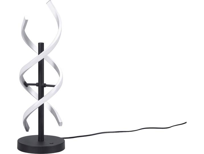 TRIO LEUCHTEN LED Tischleuchte Sequence , grau (aluminiumfarben), 1, Ø 16cm H: 48,5cm, 1 Stk., Leuchten, Tischlampe dimmbar, Lichtfarbe einstellbar, Touch Steuerung, Memory, LED Tischleuchte