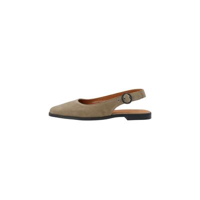 Ballerina CA'SHOTT "Ca'Shott Ballet flats CASDIANA", Damen, Gr. 39, Normalschaft, beige (sand), Obermaterial: 100% Leder, Schuhe Ballerina