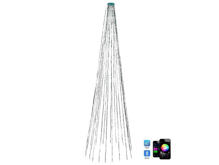 WEIHNACHTSBELEUCHTUNG 200 cm Bunt Saarloq