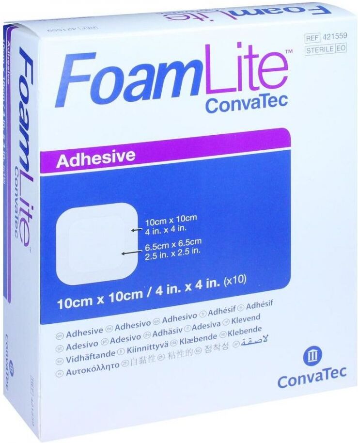 Foam Lite Convatec adhäsiv Pu-schaumverb.10x10 cm