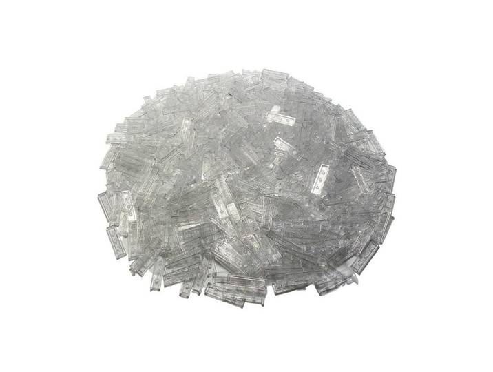 LEGO® 50 Fliesen 1x4, Transparent Spielbausteine