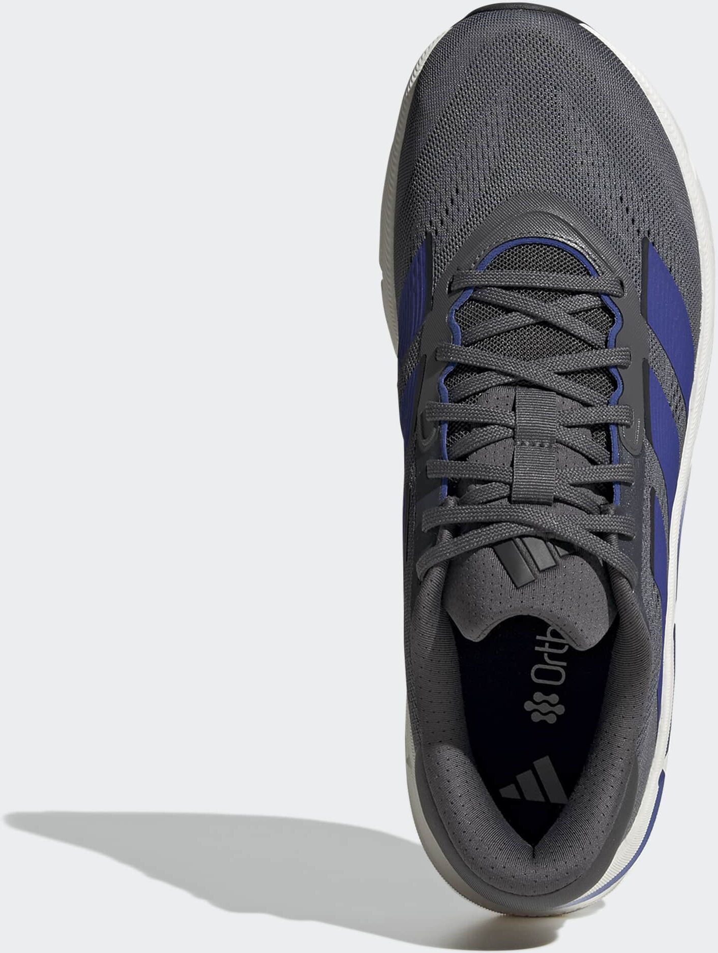 Laufschuh ADIDAS PERFORMANCE "QUESTAR 4", Herren, Gr. 43, grau five, dual indigo, carbon, Synthetik, Textil, Schuhe Laufschuh