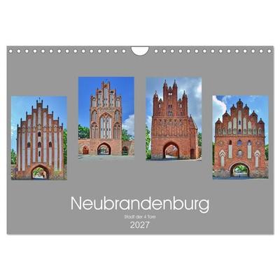 Neubrandenburg - Stadt der 4 Türme (Wandkalender 2027 DIN A4 quer), CALVENDO Monatskalender