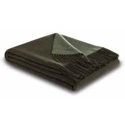 Biederlack Kuscheldecke Cashmere 130 x 170 cm Mischgewebe Grün