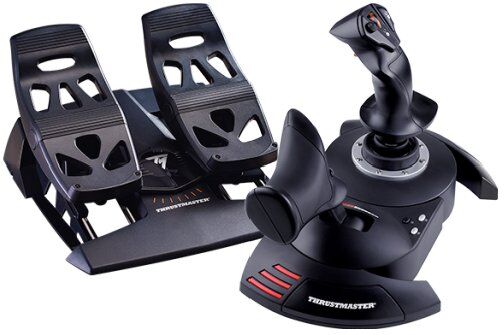 Joystick simulatore volo Thrustmaster 4460211 T FLIGHT Full Kit Black