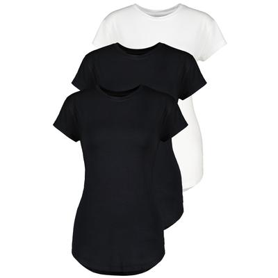 T-Shirt ALIFE & KICKIN "Damen AriAK Kurzarmshirt, T-Shirt", Damen, Gr. M, schwarz, 95% Viskose, 5% Elasthan, Shirts T-Shirt