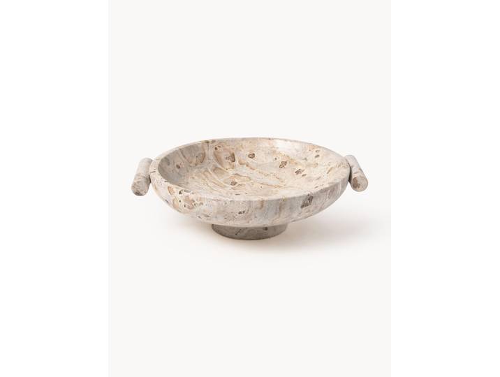 Coupe décorative en marbre Fossil