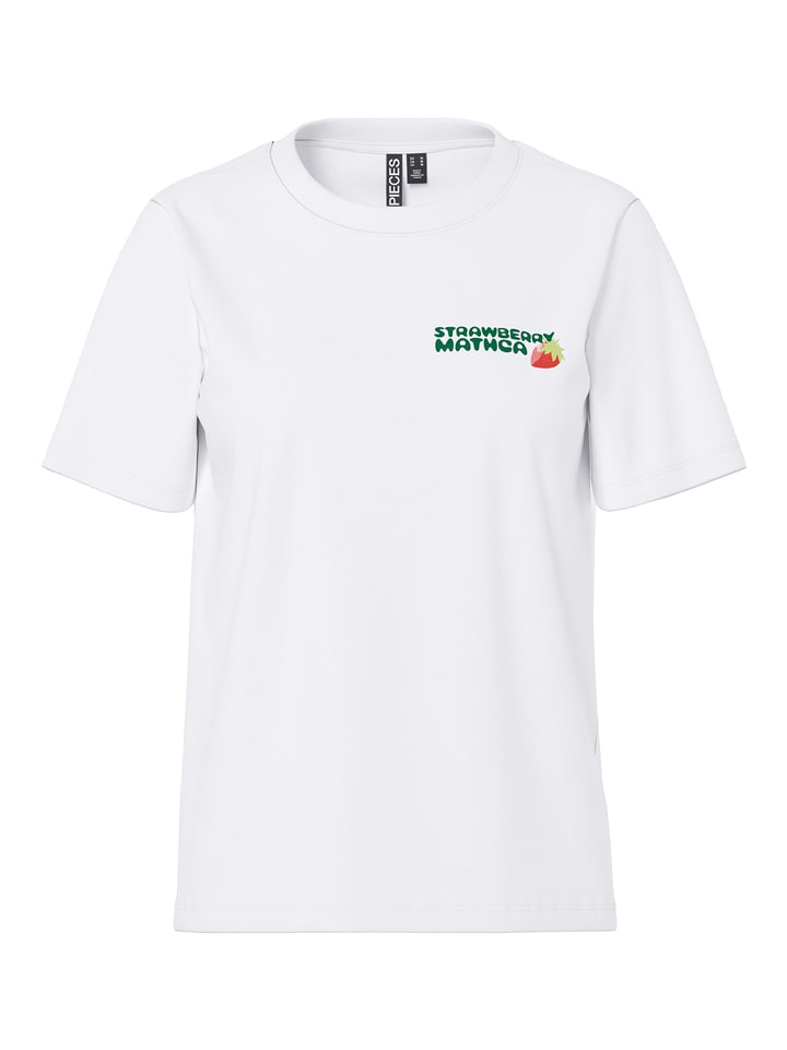 Pieces Shirt in Weiß - M