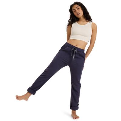 Cargohose ROXY "On The Seashore", Damen, Gr. L, blau, Obermaterial:55% Leinen, 45% Viskose., Hosen Cargohose