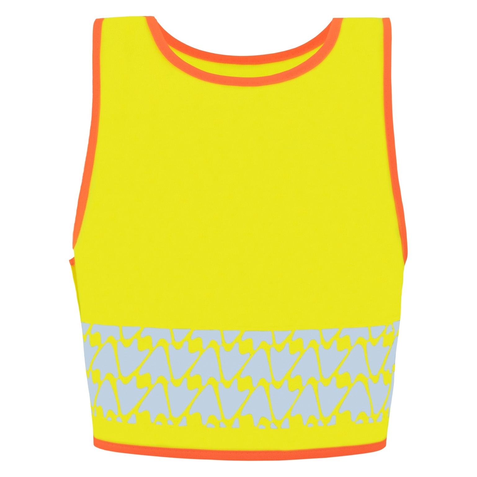 Korntex Kinder Warnweste Gelb/Flamingo Wildlife CO2 Neutral Hautsicherheit XXS EN 17353 FUNFLAMYW (XXS) (FUNFLAMYWXXS)