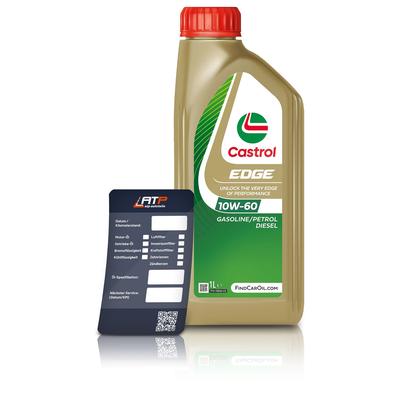 Castrol 1 L EDGE 10W-60 + Ölwechsel-Anhänger [Hersteller-Nr. 15F62C]