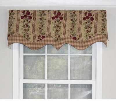 RLF Home Quality Emma D-Regal Valance Crimson - 50x17