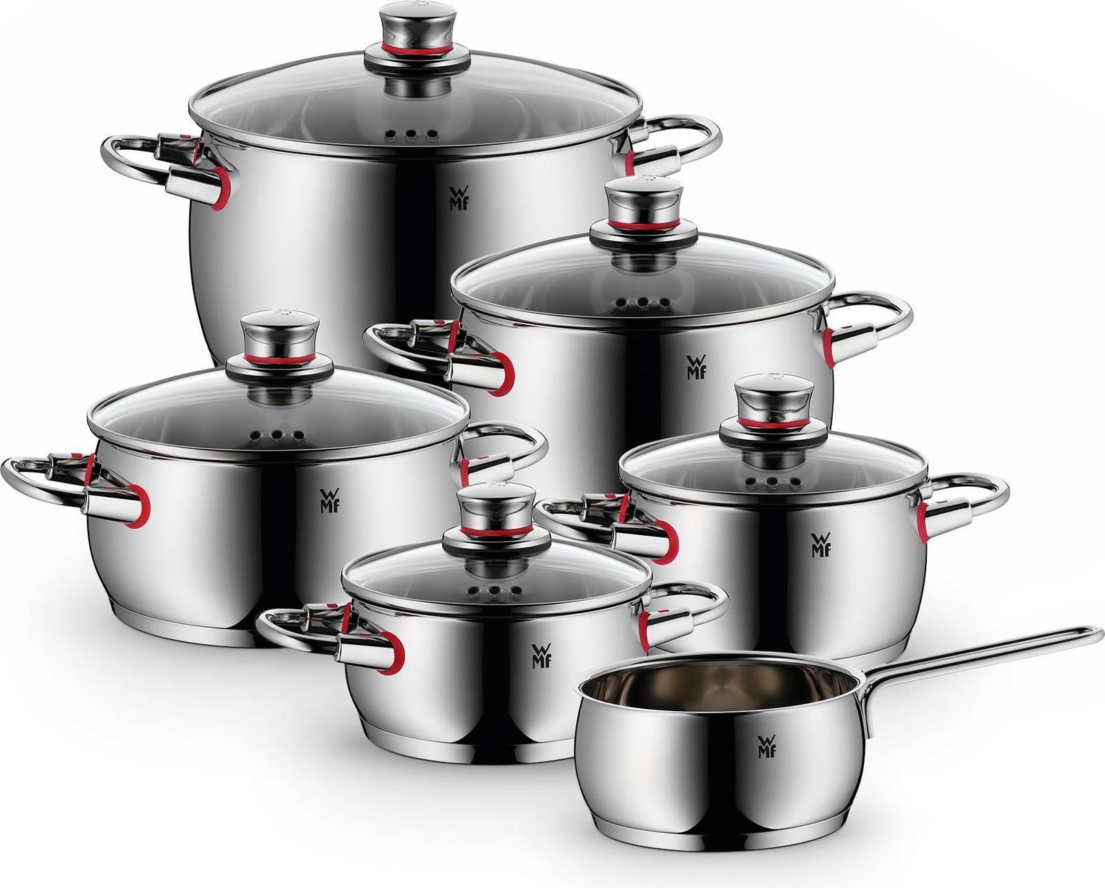 WMF Quality One Topfset, 6-delig, zilver