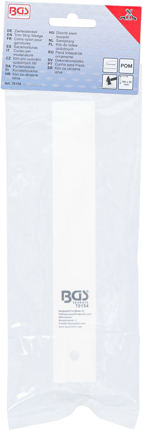 BGS Zierleistenkeil, 190 x 29 mm ; BGS technic (70154)
