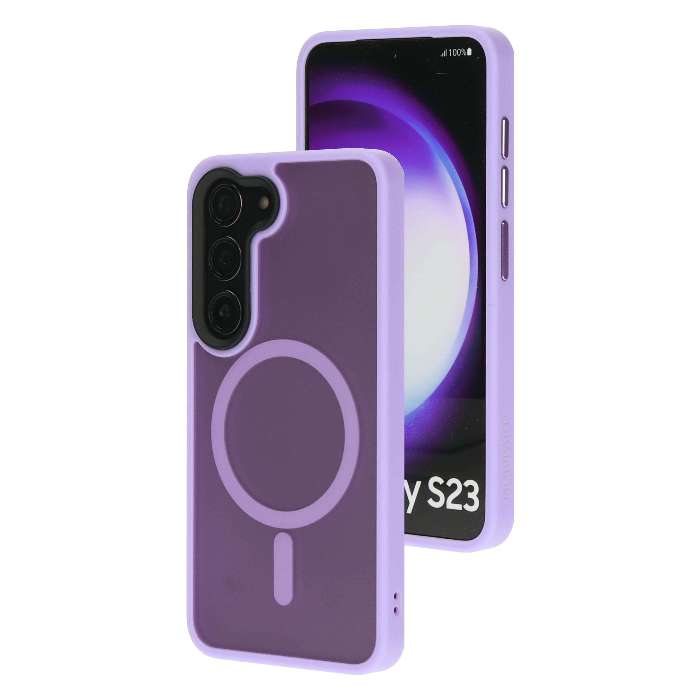 Mobiparts Hardcover Samsung Galaxy S23 Satin Lila (Magsafe Compatible) (Samsung Galaxy S23) (MP-124348)