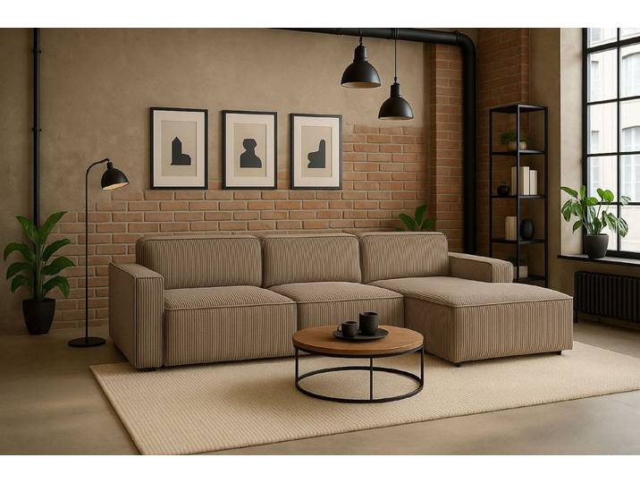 Kaiser Möbel Ecksofa Ecksofa Cursal L-Form – modular, modern, unvergleichlich bequem, Einzelsofa