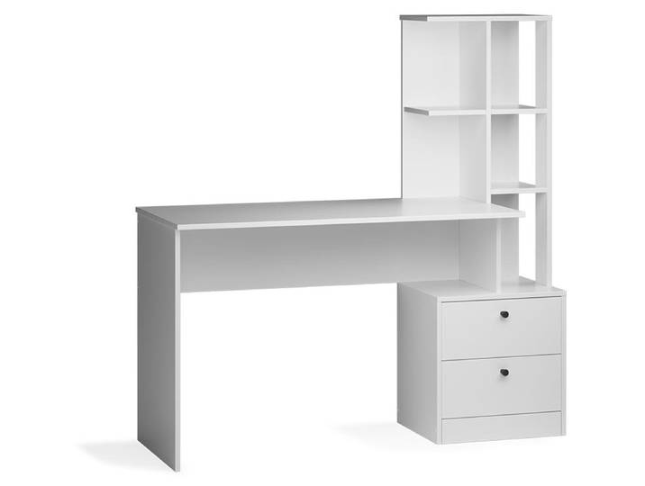 Bureau Vicco Denton Blanc 136x55cm\, Model 36690