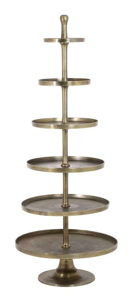 Light & Living Etagère Hokksund Antiek Brons Rond, Hoogte: 200 cm
