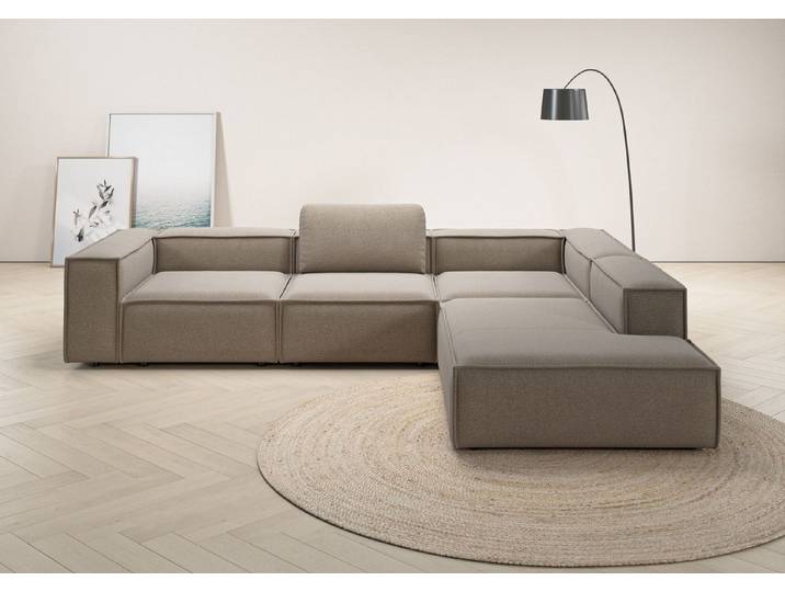 Home affaire Ecksofa Watertown luxuriöses Design & erstklassige Qualität, Japandi Design, Breite 311 cm