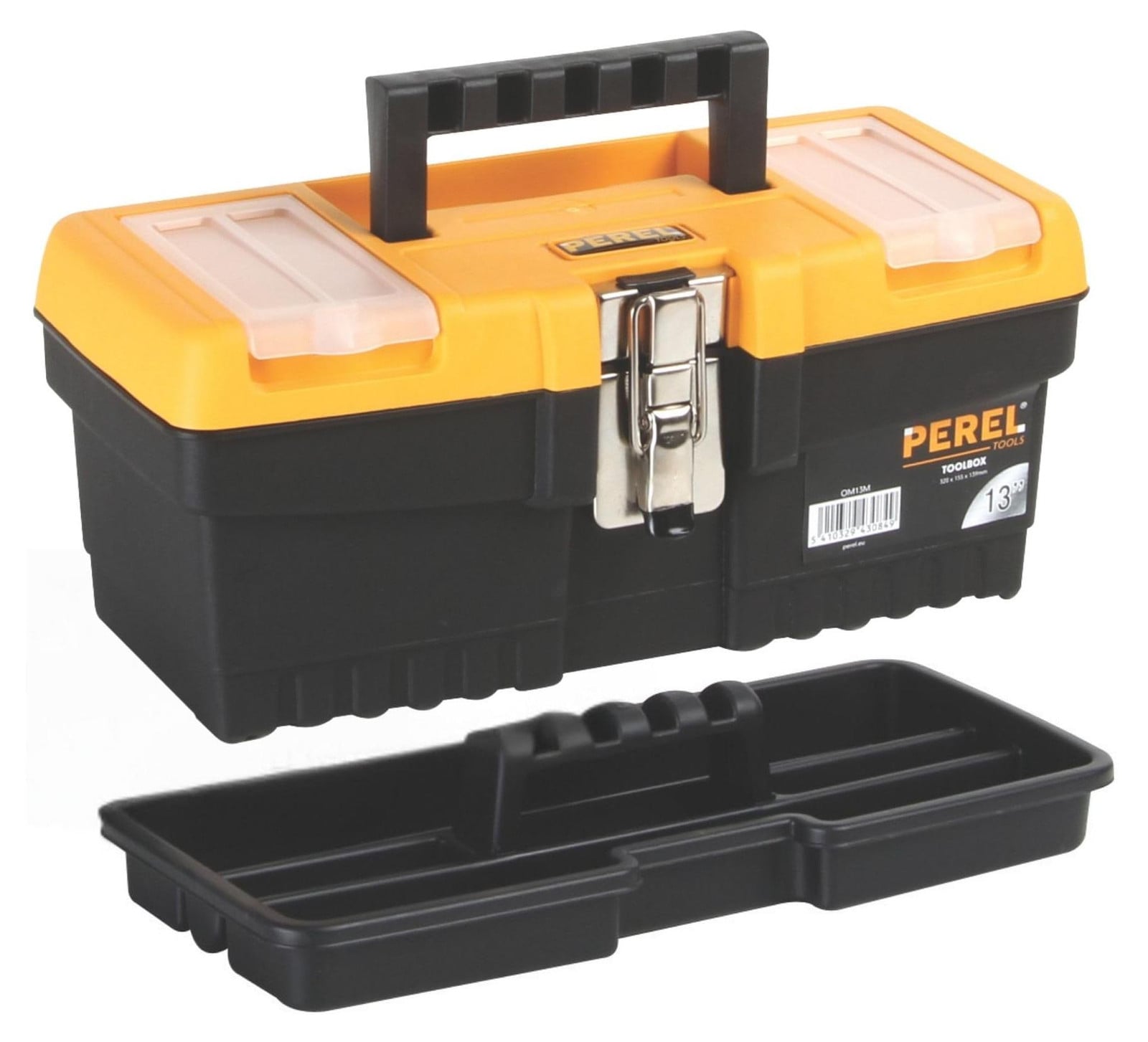 Selius Gereedschapskoffer Compact 6,8 Liter - Kunststof Toolbox - Zwart