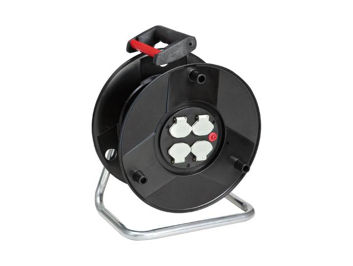 Kabeltrommel GarantST 290, 4x T13 Dosen Ip20, leer für 50m Kabel