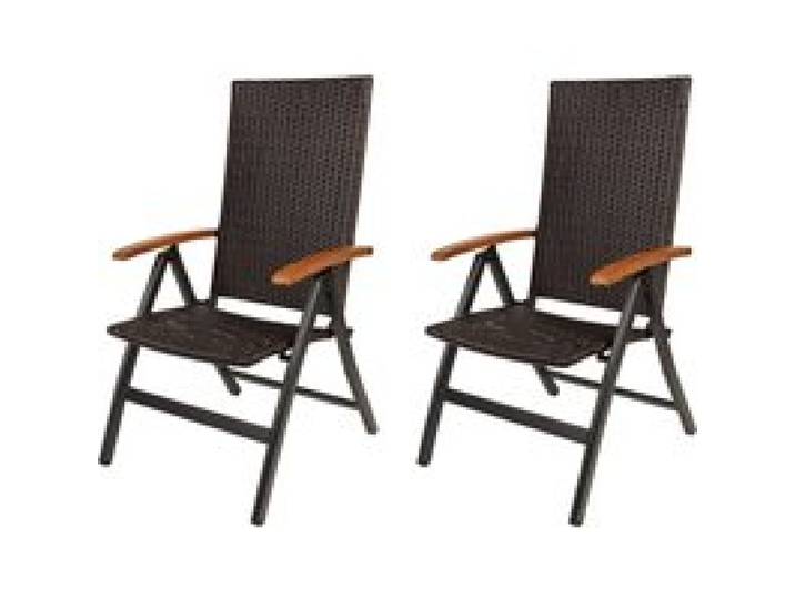 LIVARNO® Lot de 2 fauteuils pliants tressés Valencia