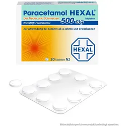 Paracetamol 500mg Hexal bei Fieber und Schmerzen 20 ST