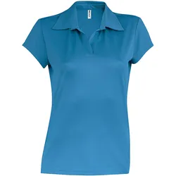 Proact, Damen, Sportshirt, Damen Poloshirt mit kurzen Ärmeln Sport (XL), Blau