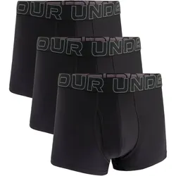 UNDER ARMOUR Herren Boxershorts, 3er Pack - Performance Tech Trunks Solid 3 in, Stretch, einfarbig Schwarz / M
