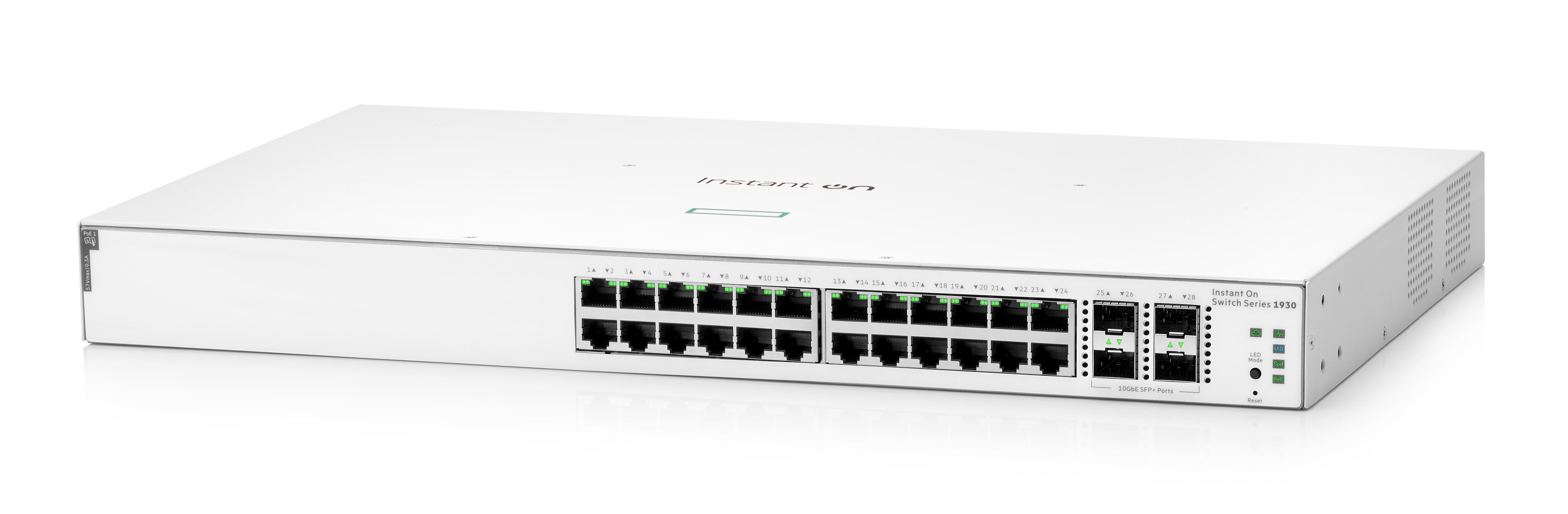 HPE Instant On 1930 24p Gigabit CL4 PoE 4p SFP+ 195W Switch