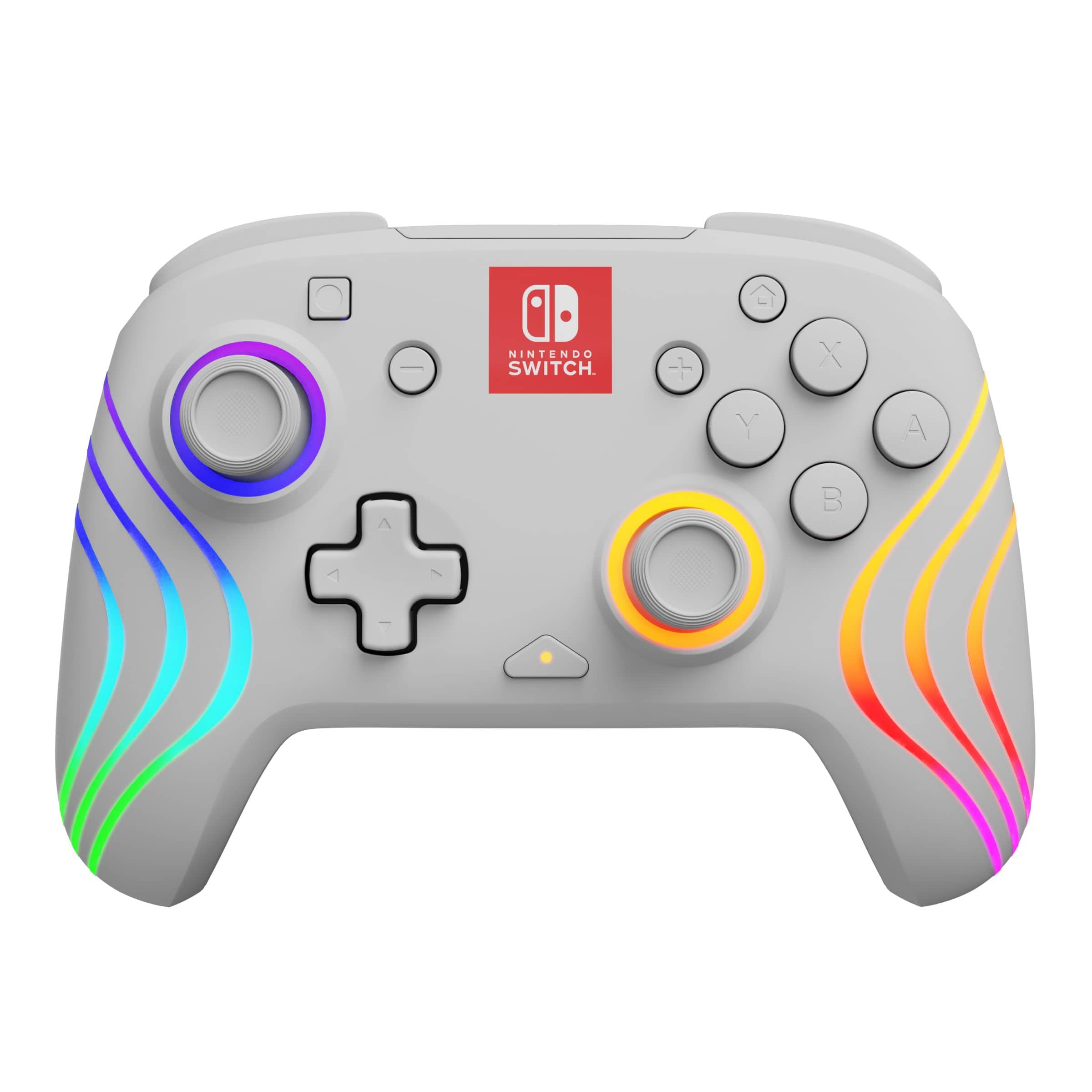PDP Afterglow Wave Analog / Digital Gamepad für Nintendo Switch, Nintendo Switch Lite, Nintendo Switch OLED (Weiß) 500-252-WH