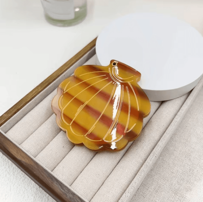 Inspire Curations Shell Shape Folding Pocket Makeup Mirror 10
