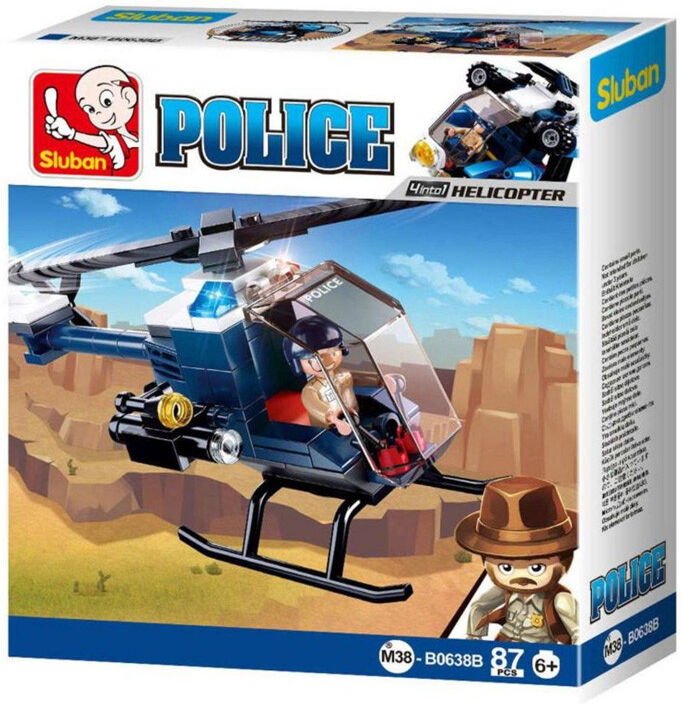 Police-Helicopter 87 pcs - Sluban