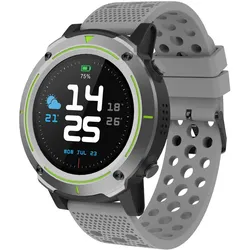 Denver SW-510 (48 mm, Kunststoff, Metall, Grau, ohne SIM), Smartwatch