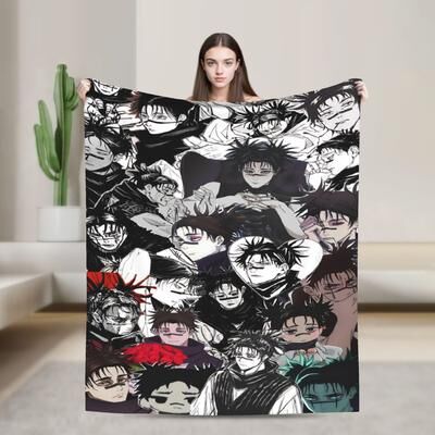 Shop Station Choso Anime Throw Blanket Ultra Soft Plush Fleece Blanket For Couch, Bed & Travel d 30x40in