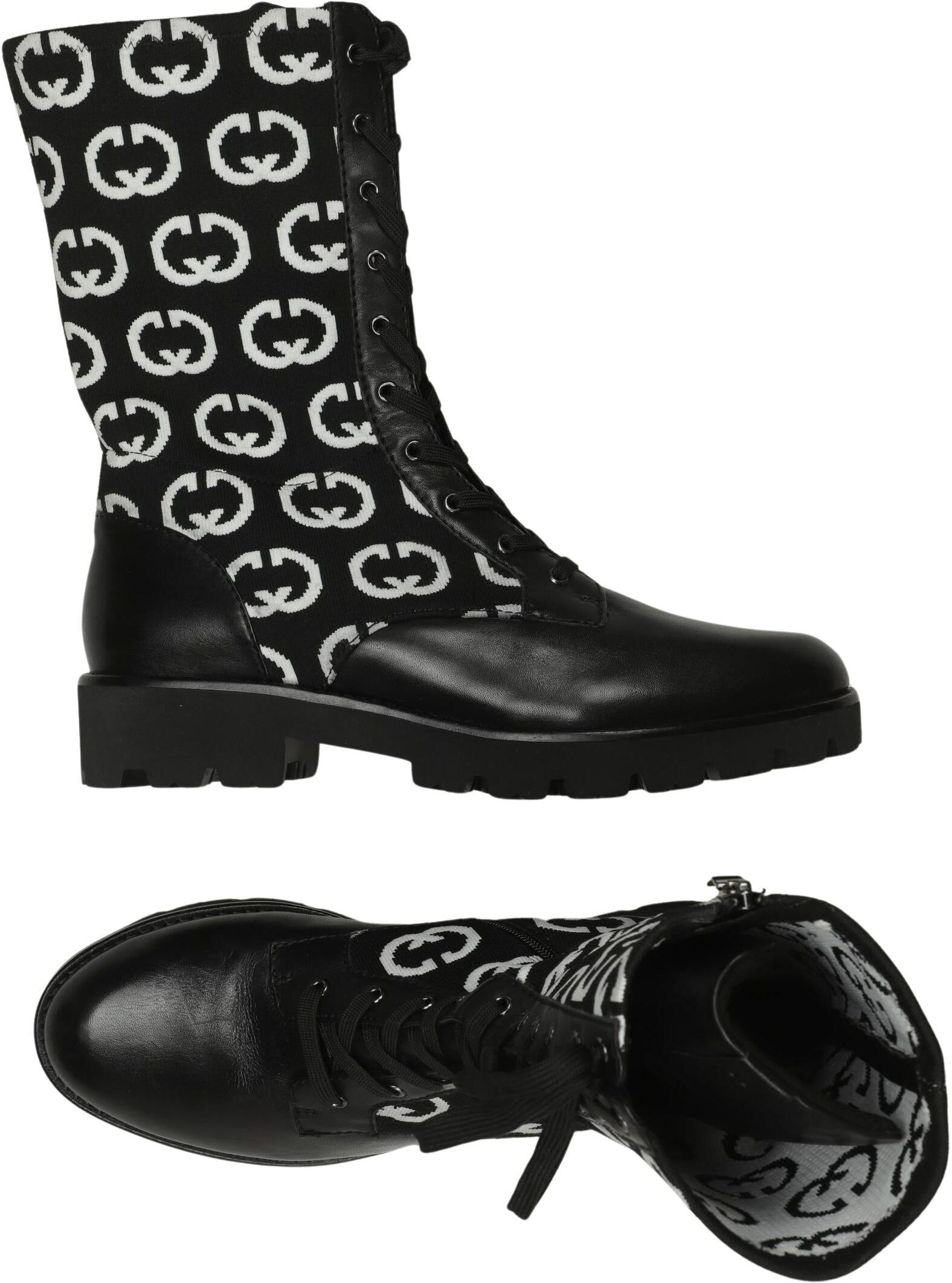 Gerry Weber Damen Stiefel, Schwarz, Gr. EU 41, Leder - Second Hand