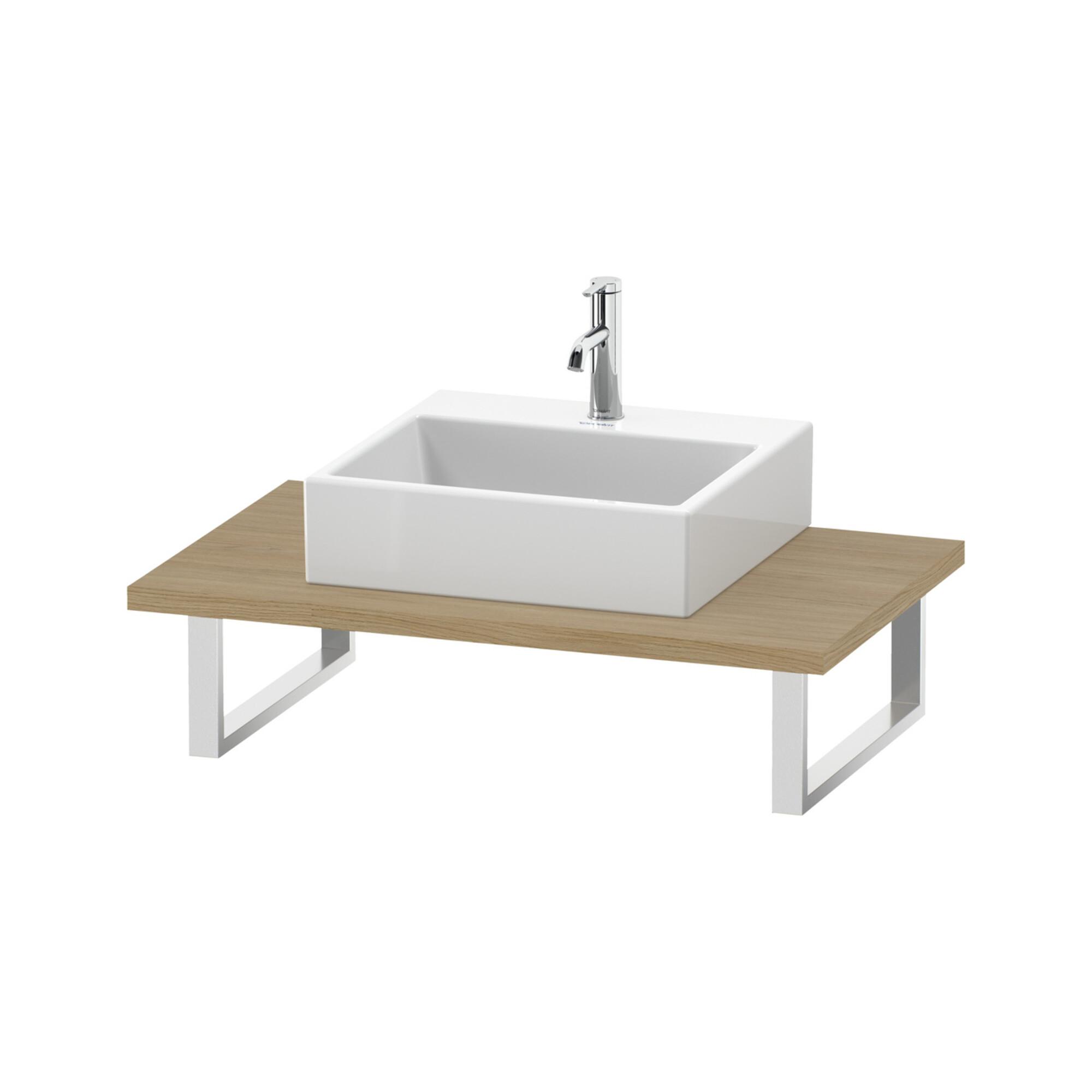 Duravit Konsole L-Cube Stärke 3cm, Ei Nat, f Aufsatzbecken, var. (LC106C03030)