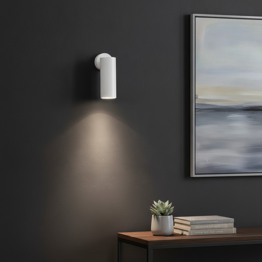 Lyora Wandspot Dexter rond wit