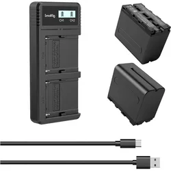 SmallRig 3823 NP-F970 (Kamera Akku, Kamera Akku Ladegerät), Kamera Stromversorgung, Schwarz