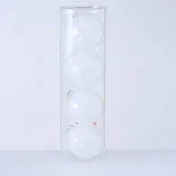 Boltze Große Weihnachtskugeln Ø 10 cm, 4 tlg, weiß
