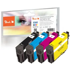 Peach Spar Pack Tintenpatronen kompatibel zu Epson No. 502, C13T02V64010