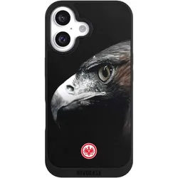 Nivocase Handyhülle für Apple iPhone 16 Hülle NIVOpure Case Schwarz Europameisterschaft Eintracht Frankfurt (Apple iPhone 16), Smartphone Hülle, Schwarz