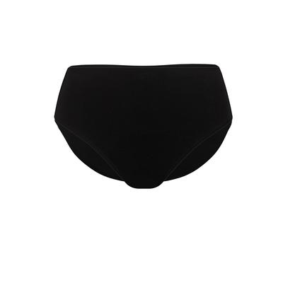 Periodenslip LISCA "Taillen Periodenslip Lucy", Damen, Gr. XL, schwarz, Obermaterial: 90% Baumwolle CO. 10% Elasthan EL., Unterhosen